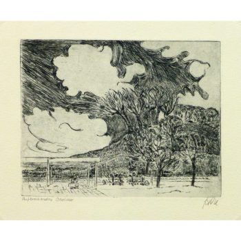 Vintage Etching City Park - 9140m