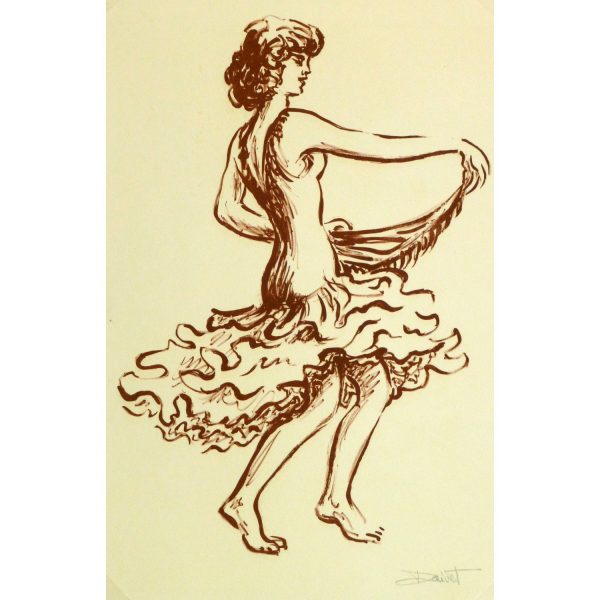 Lithograph of Flamenco Performer 9147m