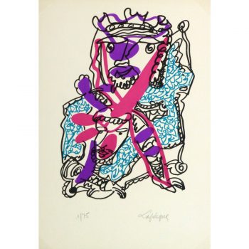 Abstract Lithograph - Louis Le Hutin