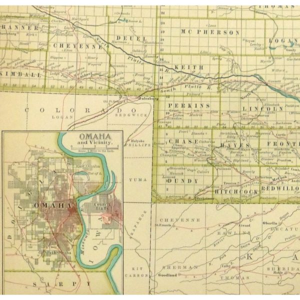 Map - Nebraska, 1897 - Image 3