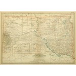 Original Antique Map South Dakota 9234m