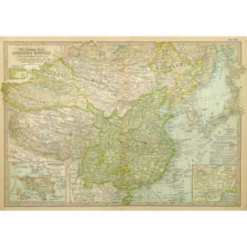 Antique Map Chinese Empire 9237m