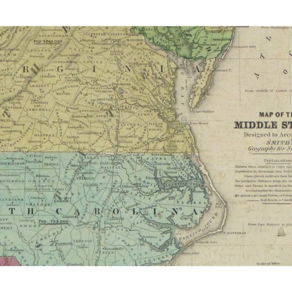 Map - Mid-Atlantic States, 1839 - Image 3