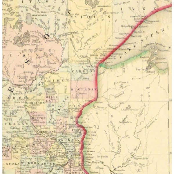 Map - Minnesota, 1867 - Image 2