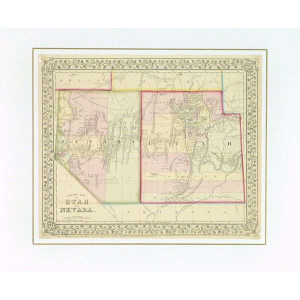 Map - Nevada & Utah, 1867 - Image 4