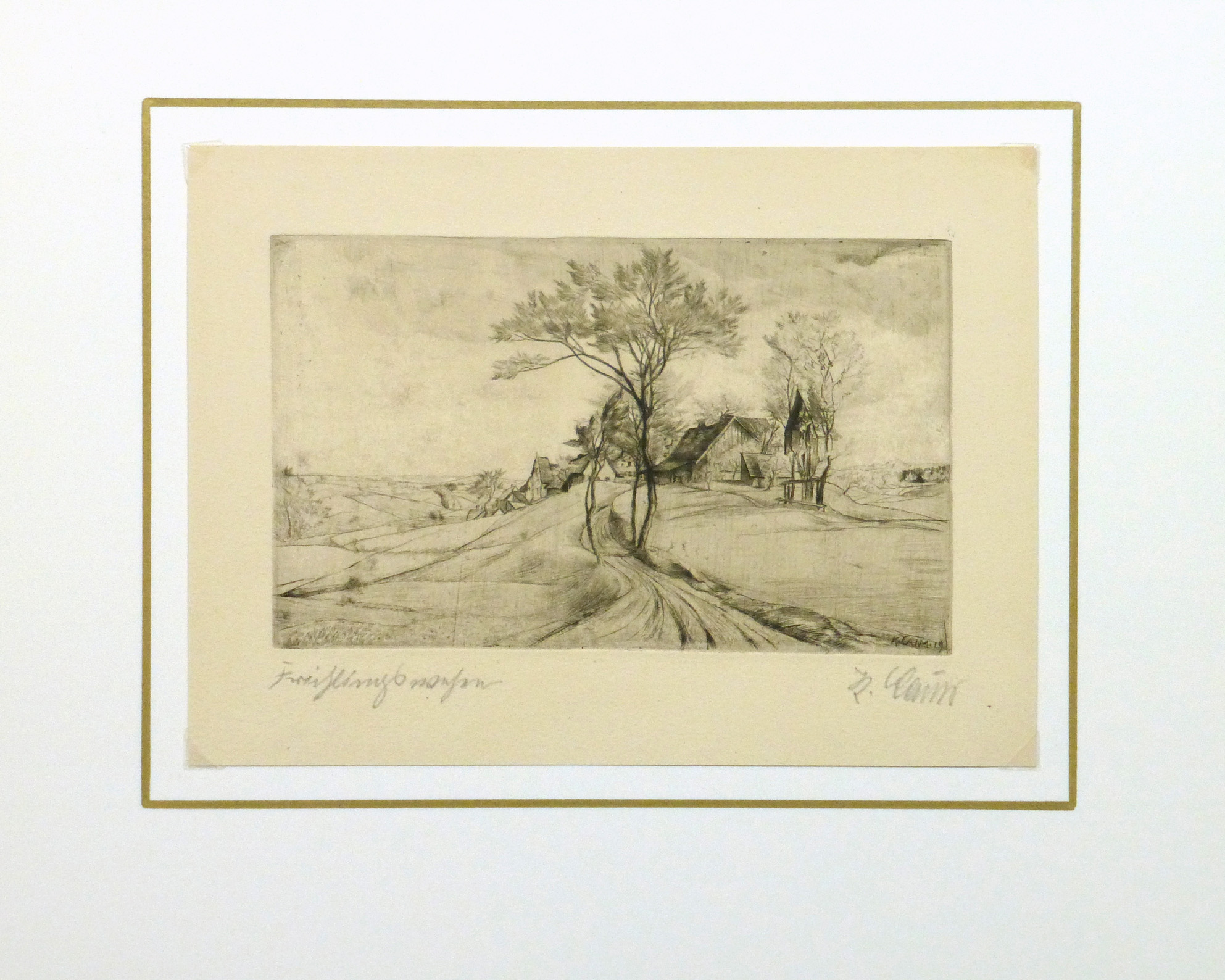 Etching -The Road Ahead - Matted -9957M