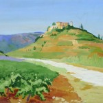 Acrylic Landscape - French Vineyards - Main- 9960M