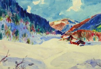 Watercolor Landscape - Sublime Snow