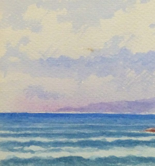 Watercolor Seascape - Rocky Shore-detail 2-10236M
