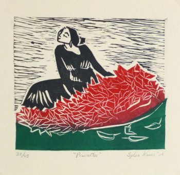Woodcut Portrait - Pimientos-main-10238M