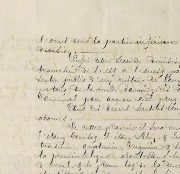 French Manuscript, 1874 - Image 2