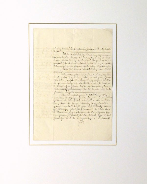 French Manuscript, 1874 - Image 4