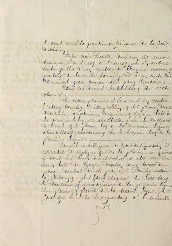 French Manuscript, 1874