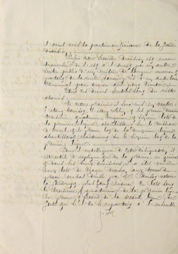 French Manuscript, 1874