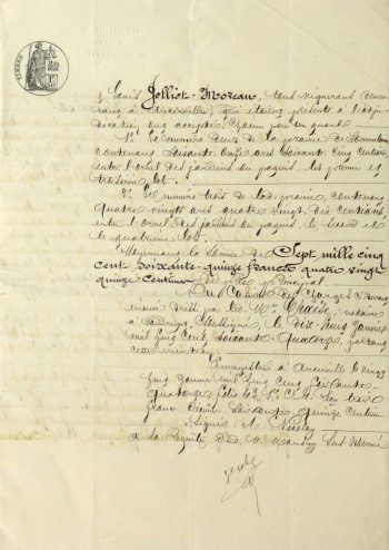 French Manuscript, 1874