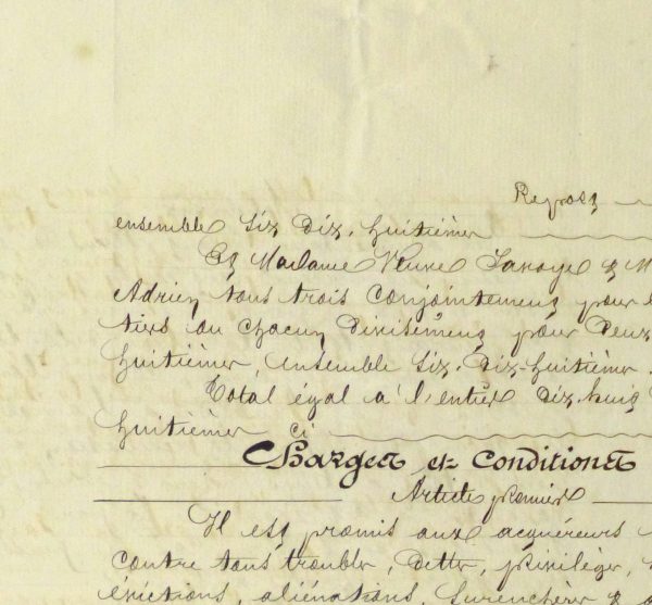 French Manuscript, 1874 - Image 2