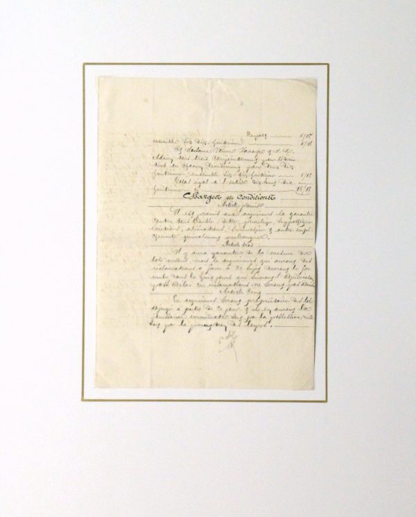 French Manuscript, 1874 - Image 4
