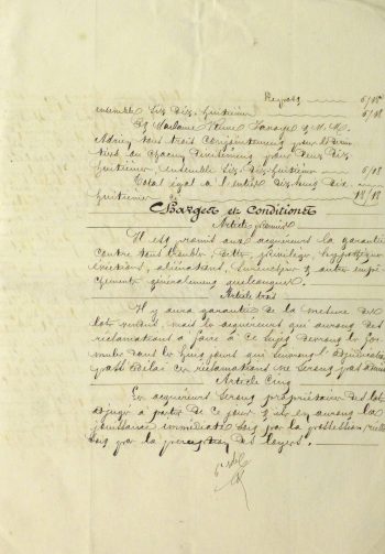 French Manuscript, 1874