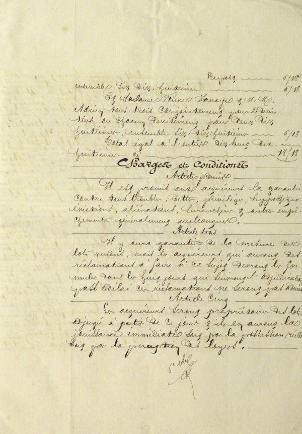 French Manuscript, 1874
