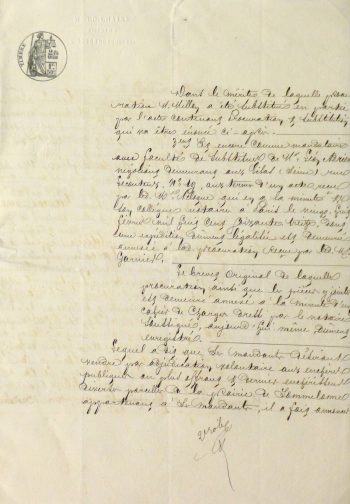 French Manuscript, 1874