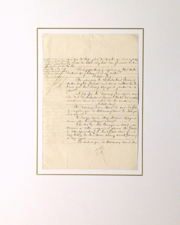 French Manuscript, 1874 - Image 4