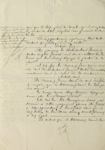 French Manuscript, 1874
