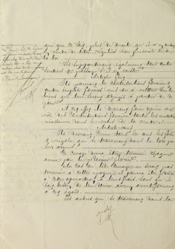 French Manuscript, 1874