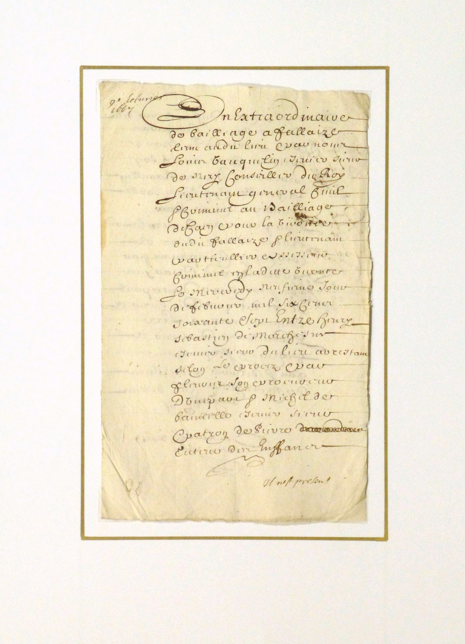 Knight of Morchesne Manuscript-matted-10297M