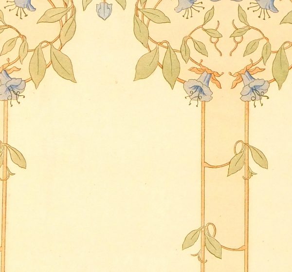 Pochoir Interior Lithograph-detail-5681K