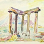 Watercolor Landscape - Temple of Apollo-main-9167K