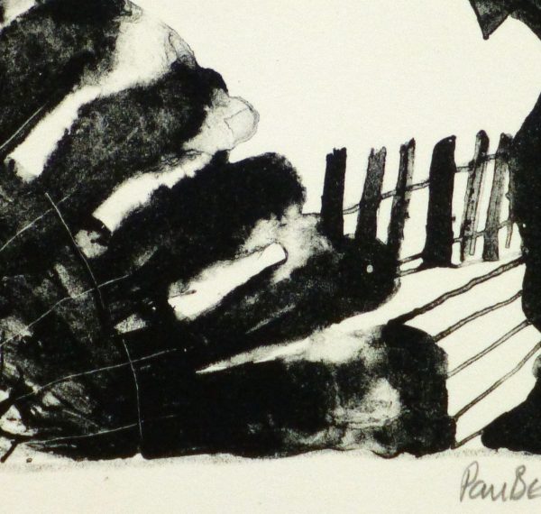 Arrows Abstract Lithograph-detail-9289K