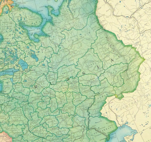 Europe Map, 1899 - Lithograph-detail-9432K