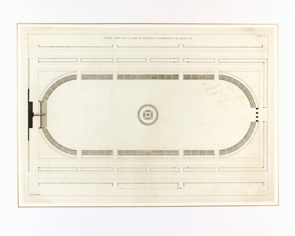 Antiquities Stadium Engraving-matted-K3534