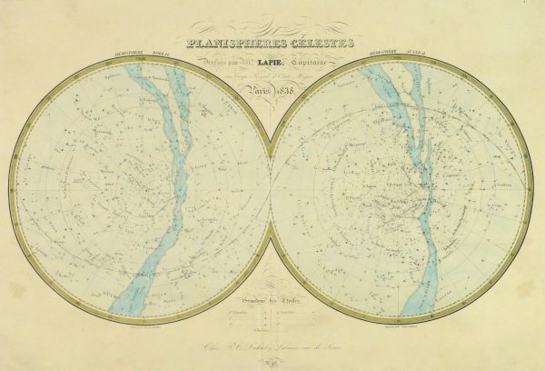 Celestial Planispheres Engraving, 1838-main-10371M