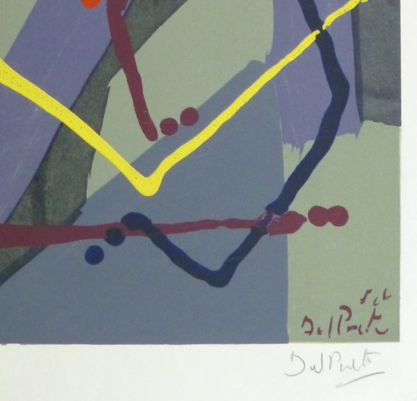 Abstract Lithograph, Circa 1970-detail-10391M