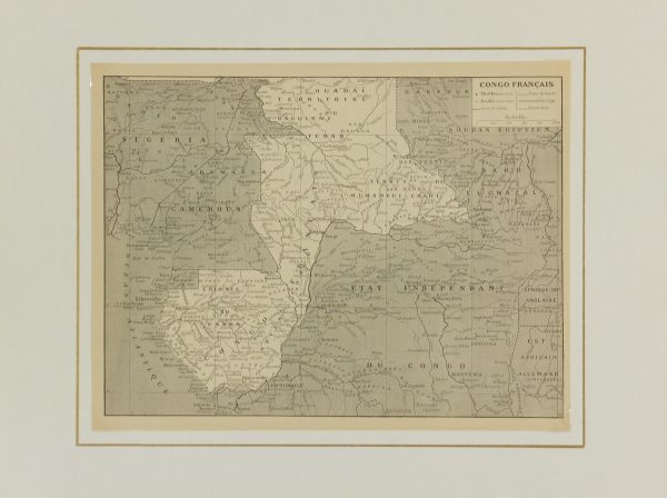 West Africa Map, 1908-matted-5564K