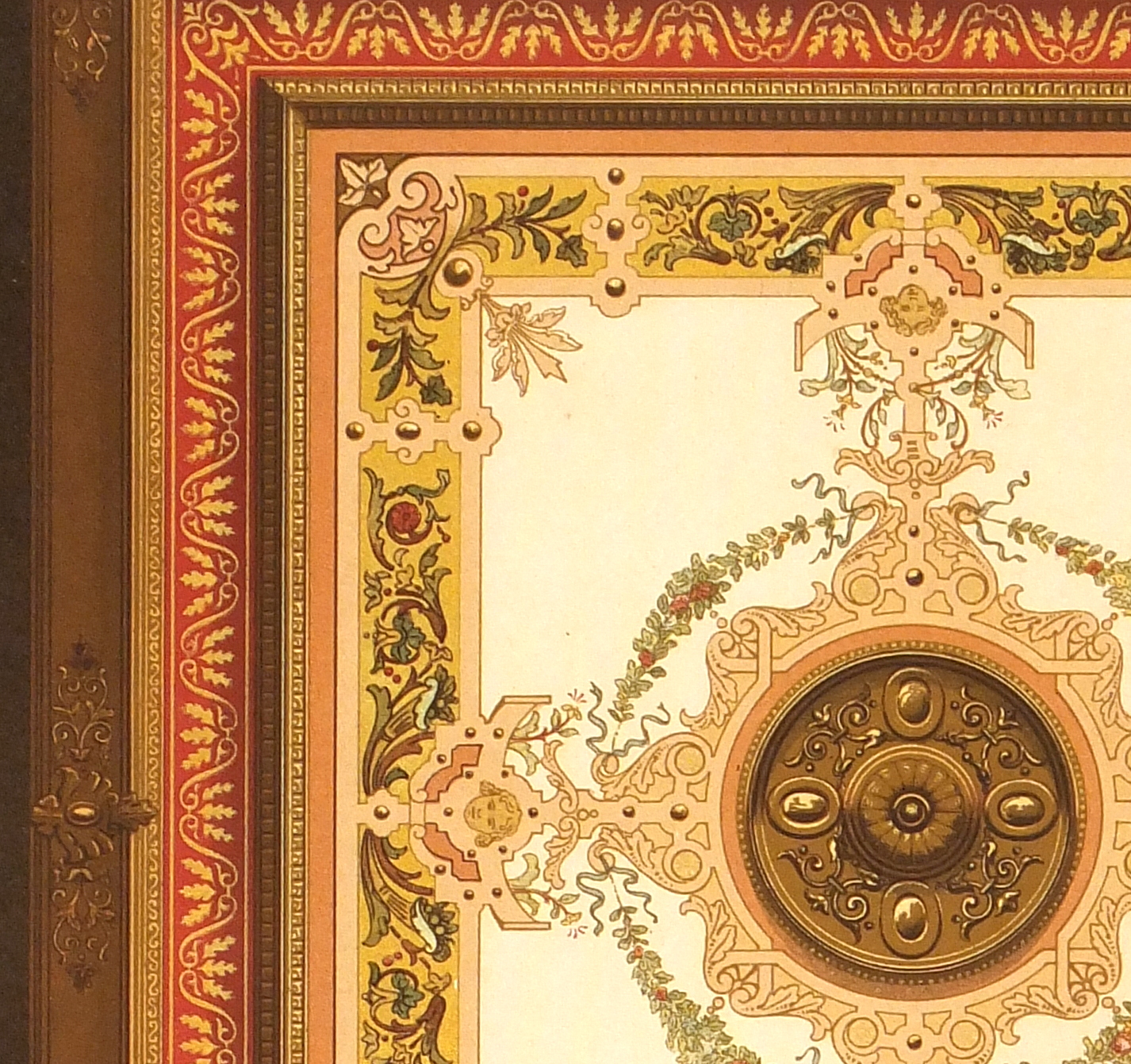 Decorative Ceiling Print, Circa 1880-detail-5685K