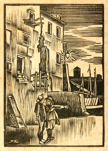 Port Woodblock, 1930-main-6139K