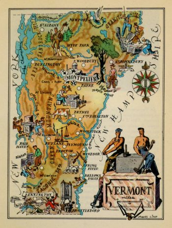 Vermont Pictorial Map, 1946-main-6232K