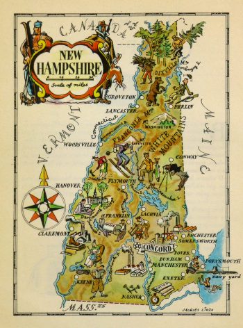 New Hampshire Pictorial Map, 1946-main-6233K