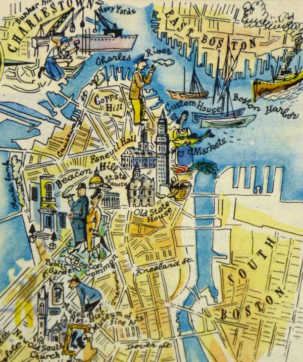 Pictorial Map - Boston, 1946-detail-6234K