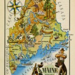Maine Pictorial Map, 1946-main-6237K