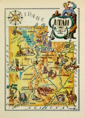 Utah Pictorial Map, 1946-main-6245K