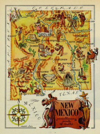 New Mexico Pictorial Map, 1946-main-6247K