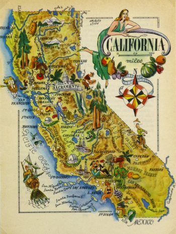 Pictorial Map - California, 1946-main-6249K