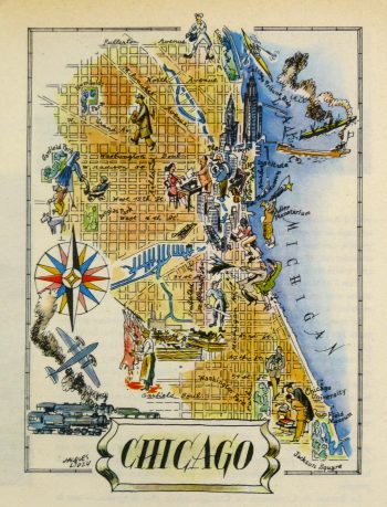 Pictorial Map - Chicago, 1946-main-6252K