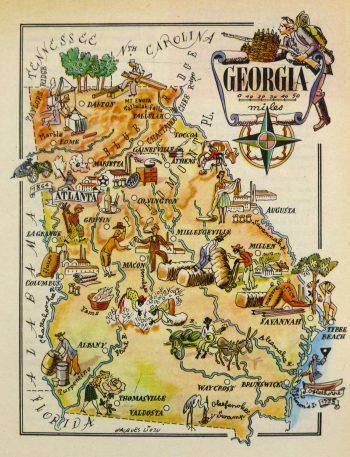 Pictorial Map - Georgia, 1946-main-6254K