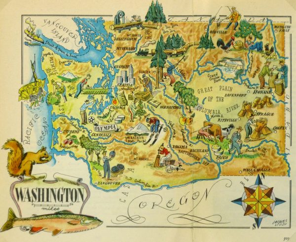 Washington Pictorial Map, 1946-main-6260K