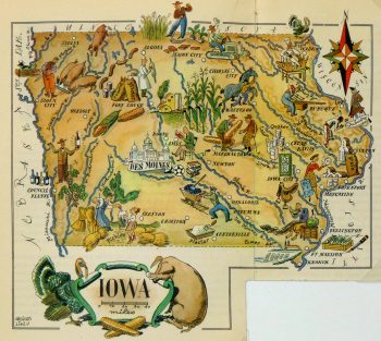 Pictorial Map - Iowa, 1946-main-6263K