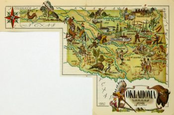 Oklahoma Pictorial Map, 1946-main-6264K